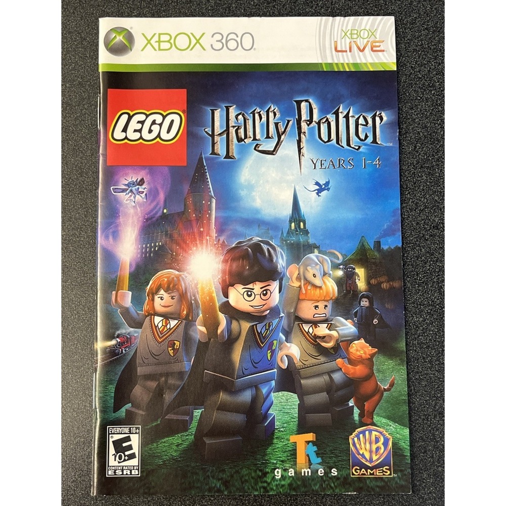 LEGO Harry Potter Years 1-4 Manual Only Xbox 360 Instruction Booklet
